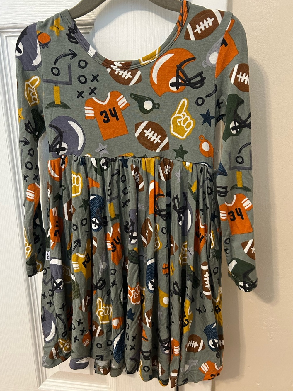 Little Sleepies Football Dress 3T - Picture 2 of 3